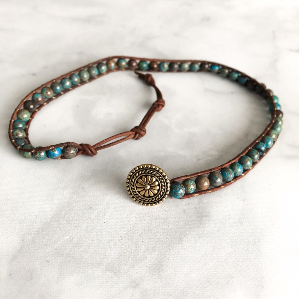 Earthy Bead Wrap Bracelet
